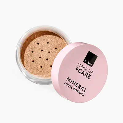 Минеральная рассыпчатая пудра для лица Make Up + Care, 6 г