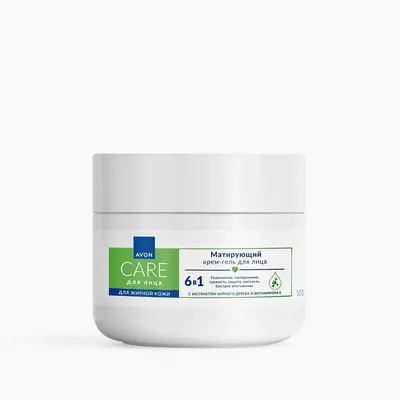 Матирующий крем-гель для лица c экстрактом чайного дерева и витамином Е, 100 мл